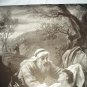 Vintage Lithograph Print-THE GOOD SAMARITAN-Sepia Toned