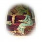 Stunning Antique Chromolithograph Print-THE UNWILLING MODEL-Mother Painting Portrait of Baby
