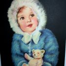 PRECIOUS *BUNNY* IRENE PATTEN Vintage Lithograph Print -Girl with Teddy Bear