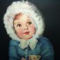 PRECIOUS *BUNNY* IRENE PATTEN Vintage Lithograph Print -Girl with Teddy Bear