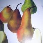 Vintage Print-Botanical Grouping of VIBRANT Colorful PEARS