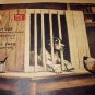 BREAKING HOME TIES-Cute Vintage Print-Mother Dog with 6 new Puppies Saying Goodbye