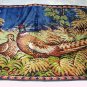 Italian Woven Multicolored LARGE Tapestry Rug-Pair of Pheasant Birds