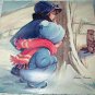 VERNON THOMAS-Vintage Magazine Print-Two Girls Peeking at Woodchuck