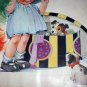 Large C.TWELVETREES Magazine Cover Art Print-Girl Trying on Hat with Feather