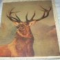 LANDSEER-MONARCH OF THE GLEN-Vintage Lithograph Print-Large Majestic Buck