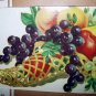 VINTAGE UNUSED MEYERCORD DECAL#840-C BOUNTIFUL FRUIT IN WICKER HORN