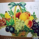 UNUSED VINTAGE MEYERCORD DECAL #840-A,Basket Full of FRUIT
