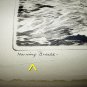 RARE-R.H.PALENSKE-MORNING BREEZE-Lithograph Sepia Print-Two Large Clipper Ships