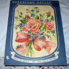Vintage MEYERCORD DECALS-#X502-A,Unused Bouquet Of Pink Roses
