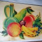 Vibrant Unused MEYERCORD DECAL TRANSFER-#X-107B,Grouping Fruit and Wine