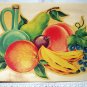 Vibrant Unused MEYERCORD DECAL TRANSFER-#X-107B,Grouping Fruit and Wine