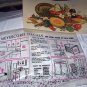 LARGER Unused MEYERCORD DECAL TRANSFER-#X-169-A,Displayed FRUIT & VEGETABLES, Basket, Plate