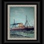 Antique Print-FURST BISMARCK-Sailing Vessel Out To Sea