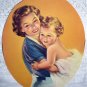 RARE-HOWARD CONNOLLY Lithograph Print-Loving Mother Holding Child