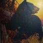 BLACK BEAR-Cabin Art Lithograph Print-P.B.PARSONS