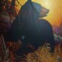 BLACK BEAR-Cabin Art Lithograph Print-P.B.PARSONS