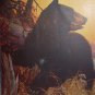 BLACK BEAR-Cabin Art Lithograph Print-P.B.PARSONS