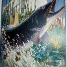THE MUSKELLUNGE-Vintage Cabin Art Themed Lithograph Print THE MUSKELLUNGE-Vintage Cabin Art Themed Lithograph Print