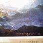 THE RACE-1930 Vintage Lithograph Print-Men In Canoe Outriding Thunderstorm-W.A.CHEEVER