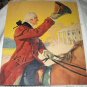 Colorful Illustration-George Washington Riding Horse Waves,Mount Vernon