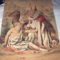 Late 1800s Antique Chromolithograph Print-THE GOOD SAMARITAN-STUNNING COLORS!