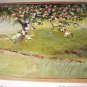 1885-APPLE BLOSSOMS-GORGEOUS-ORIGINAL ANTIQUE CHROMOLITHOGRAPH PRINT-GEORGE GIBSON