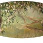 1885-APPLE BLOSSOMS-GORGEOUS-ORIGINAL ANTIQUE CHROMOLITHOGRAPH PRINT-GEORGE GIBSON