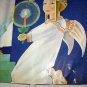 Christmas Angels Rejoicing Vintage Magazine Artwork Illustration