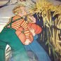 Autumn Winds,Halloween Pumpkins, Kids, Vintage Magazine Artwork Illustration-ARTIST SIGNED