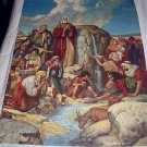 Great Miracle of MOSES Vintage Lithograph Calendar Artwork-Artist: Robert Jones