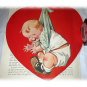 Charming Twelvetrees Large Red Heart with Boy Baby-Great for Valentines Day