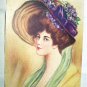 REYNOLDS-Signed Unused Postcard-Helen-Lady with Violets