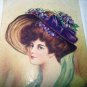 REYNOLDS-Signed Unused Postcard-Helen-Lady with Violets