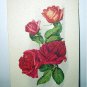 1900s USED Antique Postcard-Grouping Red and Pink Roses