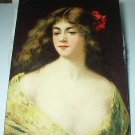 A.ASTI-Used Postcard-Flowing Hair Lady dressed in Yellow A.ASTI-Used Postcard-Flowing Hair Lady dressed in Yellow
