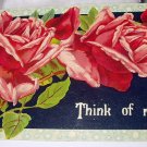 Germany 1912 Used Postcard-Pink Roses-Think of Me