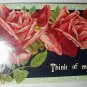 Germany 1912 Used Postcard-Pink Roses-Think of Me