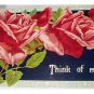Germany 1912 Used Postcard-Pink Roses-Think of Me