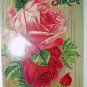 Cabbage Roses Used 1912 Postcard-Wishes Sincere