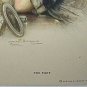 CLARENCE F. UNDERWOOD-Signed Antique Postcard-UNUSED Watercolor-THE FLIRT