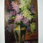 Unused GERMANY Postcard-Lovely Vase of Purple and White Lilacs-Birthday Greetings