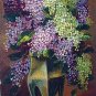 Unused GERMANY Postcard-Lovely Vase of Purple and White Lilacs-Birthday Greetings