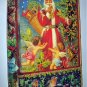 German 1980sUsed Postcard-Merry Santa Claus with Cherub Angels