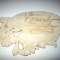 Antique Diecut-He Is Risen-Angel holding butterfly,white lily flowers