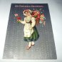 Unused Germany Postcard-Sweet Girl with hat,Basket of Roses on her back
