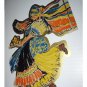 LARGE Vintage Diecut Image-Peasant Woman Dancing