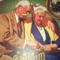 J.F.KERNAN Vntg Lithograph-Old Couple Reminising over family album-RARE image