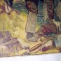 J.F.Kernan-A Pair Of Boots-Vintage Lithograph Print-Man Fly Fishing,Billy Goat,Wet Boots