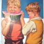 Sweet Little Boys,One Enjoying a Watermelon-J.F.Kernan Artist-Magazine Artwork